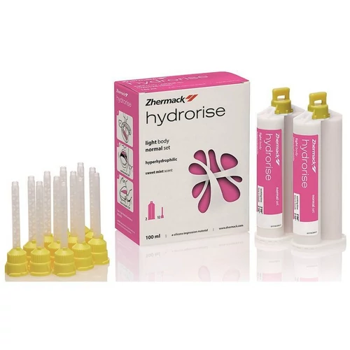 ZHERMACK Hydrorise Light Body Normál A-szilikon, 2×50 ml lenyomatanyag
