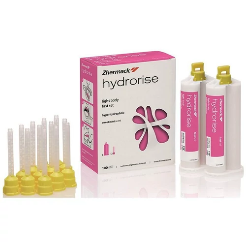 ZHERMACK Hydrorise Light Body Fast A-szilikon lenyomatanyag, 2×50 ml
