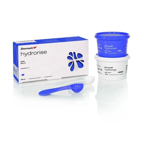 ZHERMACK Hydrorise Putty Fast A-szilikon lenyomatanyag, 300 ml + 300 ml
