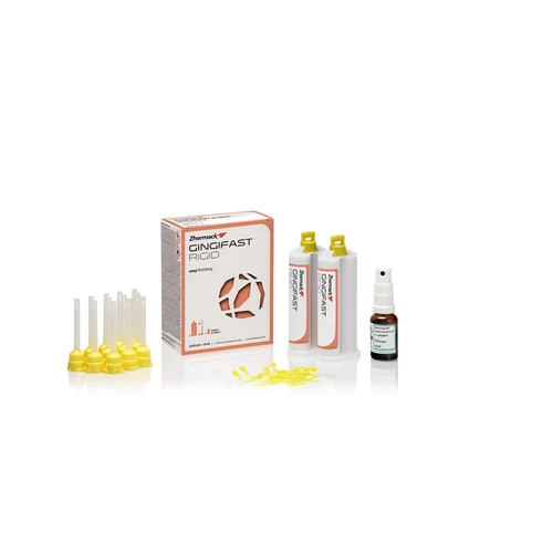 ZHERMACK Gingifast Rigid D2 ínymintázó szilikon, 2×50 ml, fogtechnikai A-szilikon