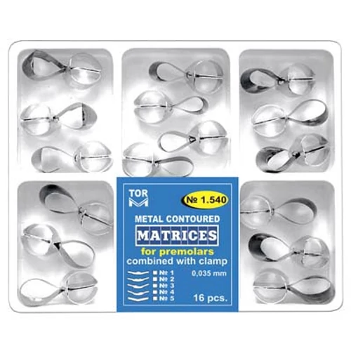 Roppantógyűrűs fém domborított matrica szet 16db, 0,035 mm