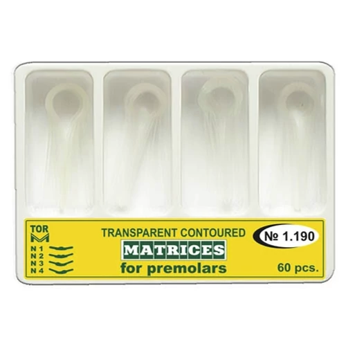 Domborított, átlátszó matricakészlet, premoláris (60db) - TOR