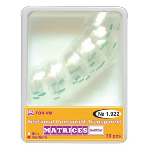 Átlátszó szekcionált domborított matrica, keskeny, 5mm (30db) (zöld) - TOR