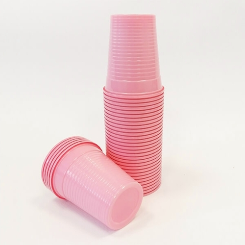 Műanyag Pohár, Rózsaszín, 100db - Dispotech