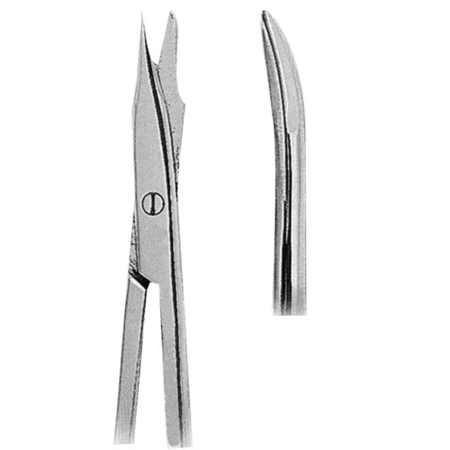 Sebészi olló Stevens 11.5 cm hajlított - Shufa