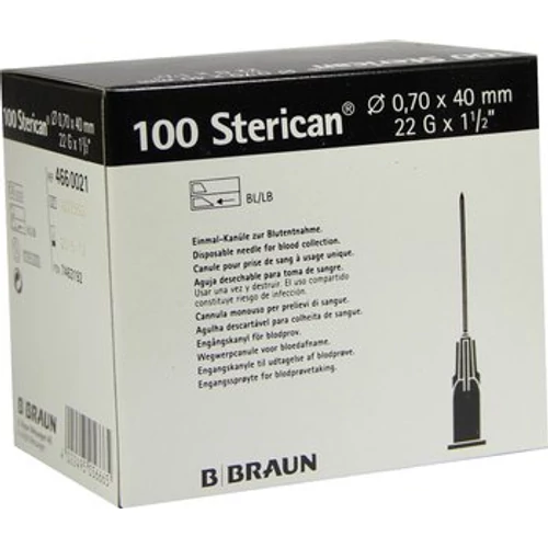 Sterican inj.tű, 100db, 0,7x40 (22GX1 1/2) - B.BRAUN