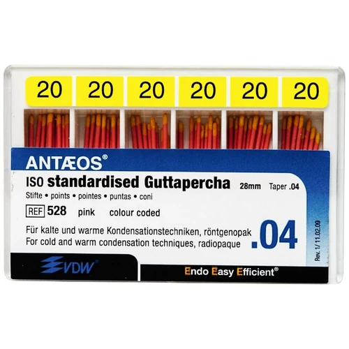 Guttapercha taper 4% 020