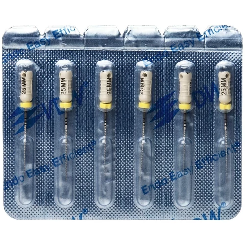 VDW K-file reszel és tágít 015 25mm 6 db – kézi gyökércsatorna tágító