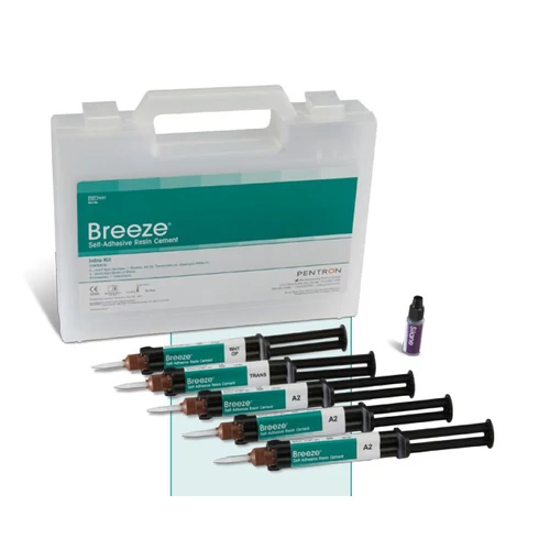 BREEZE SELF ETCH CEMENT KIT 3x4ml A2, 1x4ml transl., 1x4ml Opaqe White, 1x3ml Silan