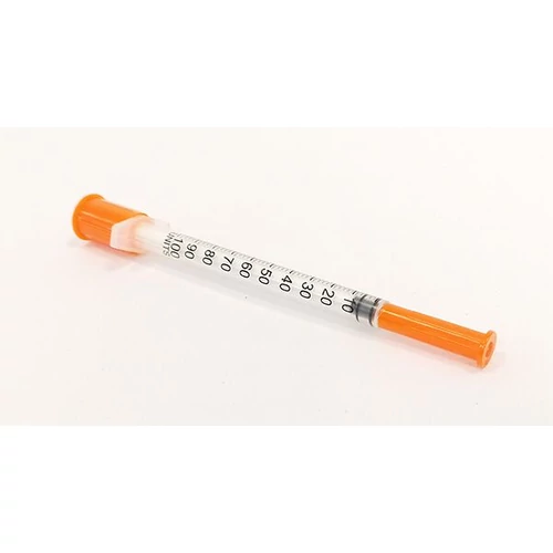 1ml inzulin fecskendő 3 részes U-100 integrált tűvel 30G (0,3 x 8mm) 100 db - Vogt