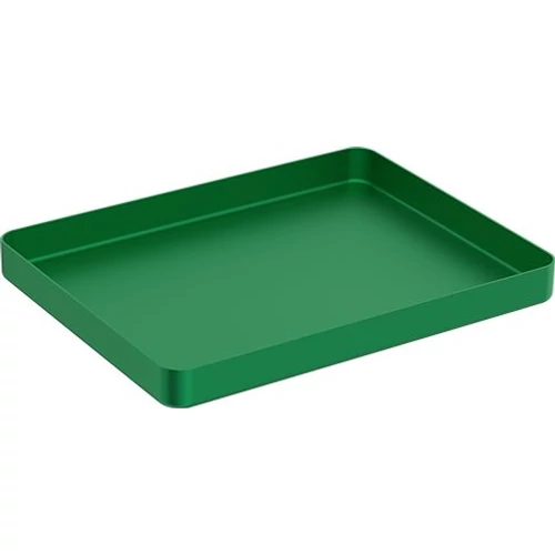 ASA Műszertálca aluminium medium alj, zöld 142x183x17 mm