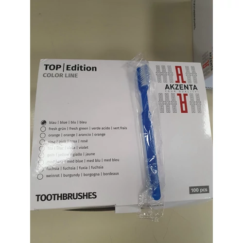 Egyszerhasználatos fogkefe, kék, 100db
