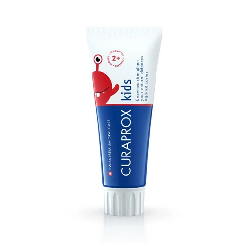 Curaprox kids gyerek fogkrém, eper ízű, 950 ppm F, 60ml
