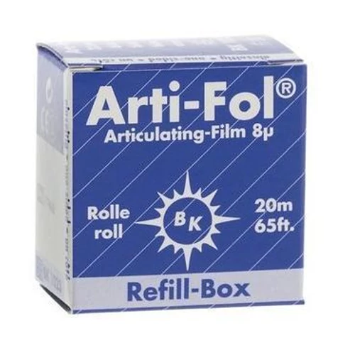 Bausch Art. fólia ut. 8µ 22mm kétoldalas kék 20m