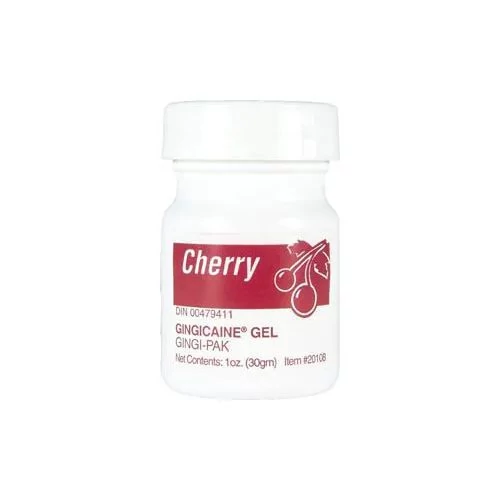 ULTRADENT Gingicaine érzéstelenítő gél, 30g meggy ízben