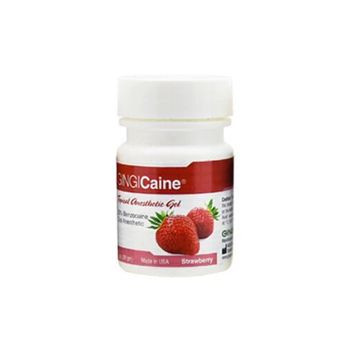 ULTRADENT Gingicaine érzéstelenítő gél, 30g eper ízben