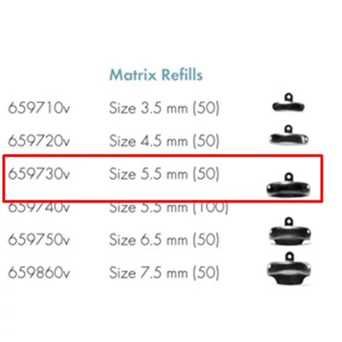 Dentsply Palodent V3 Matrica 5,5mm Refill (50db)