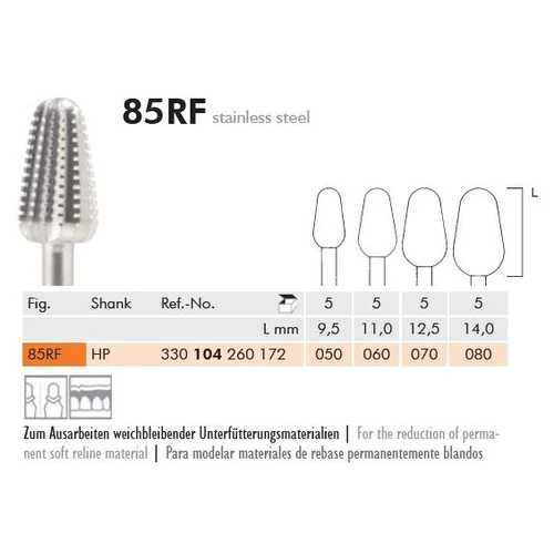 Acélfúró rozsdamentes 85RF104050