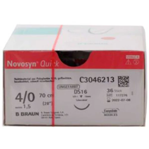 DS-16 NOVOSYN QUICK UNDY 4/0(1,5)70CM MDDP (36 db)