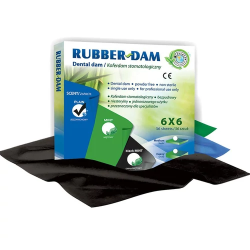 Cerkamed Kofferdam gumi, Kék (plain, medium) 36 db