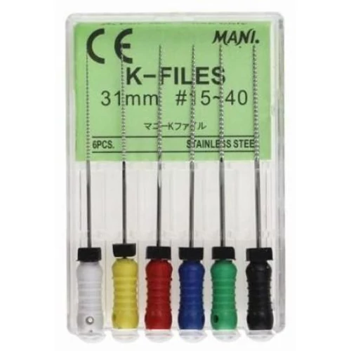 K-File Mani 31mm sorozat 15-40