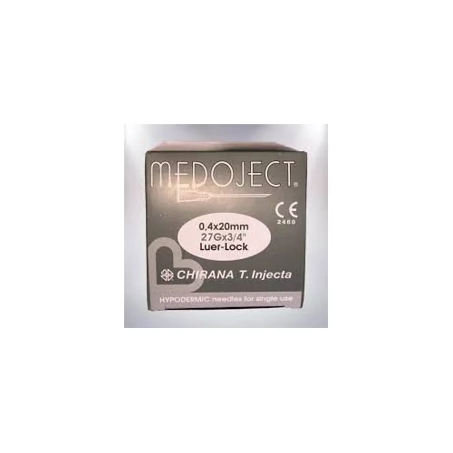 Injekciós tű 27G x 3/4, 100 db steril