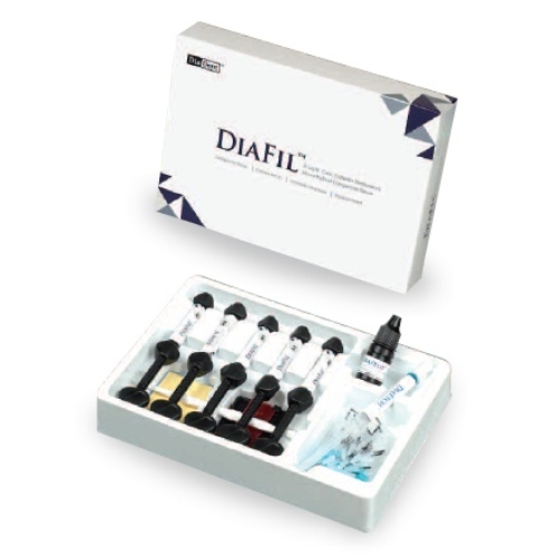 DiaFil fényrekötő tömőanyag 5x4g+tart. (A1,A2,A3,A3.5,B2) - Diadent
