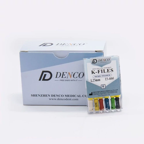 K-Files 25mm 20 gyökértű (NiTi) 6db - Denco