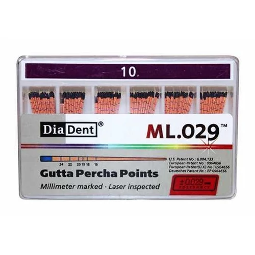 Diadent Guttapercha csúcs ML.029 ISO 10 120db