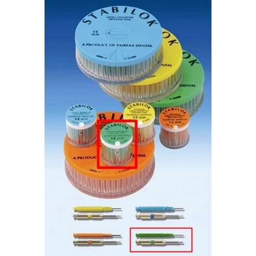 Stabilok zöld 20db acél 0,76mm - FAIRFAX DENTAL