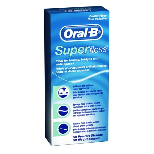 Superfloss fogselyem 50 Szál (menthol) - Oral-B-Braun
