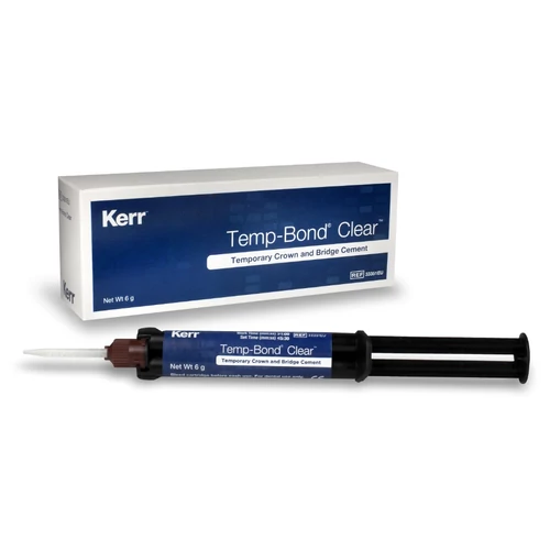 KERR Temp Bond Clear + Automix syringe ragasztócement 6g