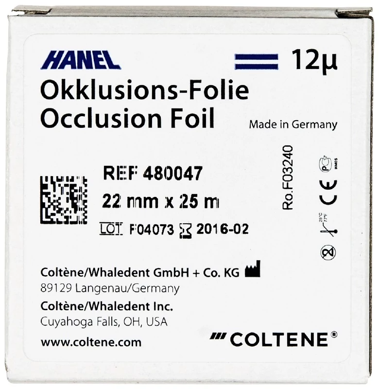 Okkluziós Folia 12µ 22mm Kék-Kék - ROEKO