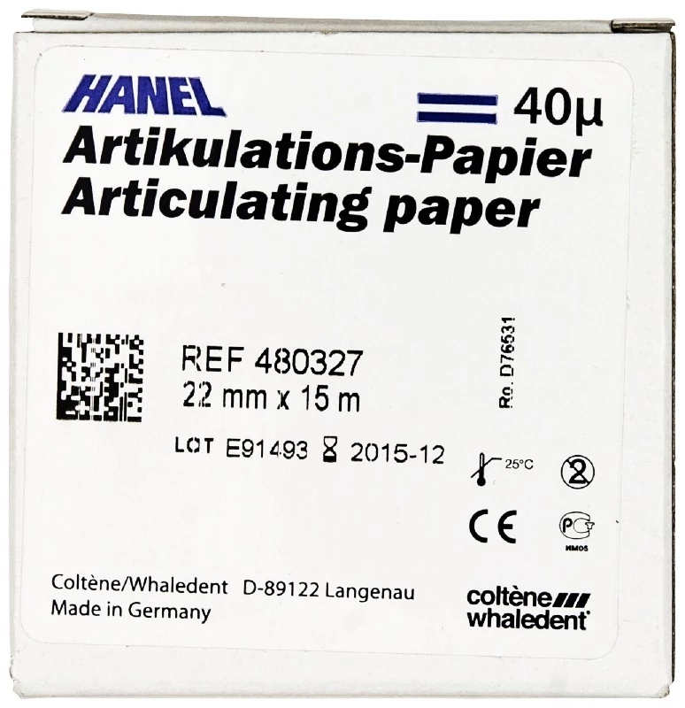 Artikulációs Papír 40 µ 22mm tekercs Kék - ROEKO