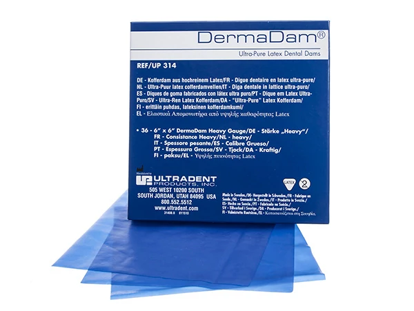 DermaDam kofferdam gumi 36db 15x15 HEAVY - Ultradent