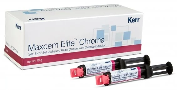 Maxcem Elite Chroma Clear 2x5g - Kerr Resto, Kerr Endo