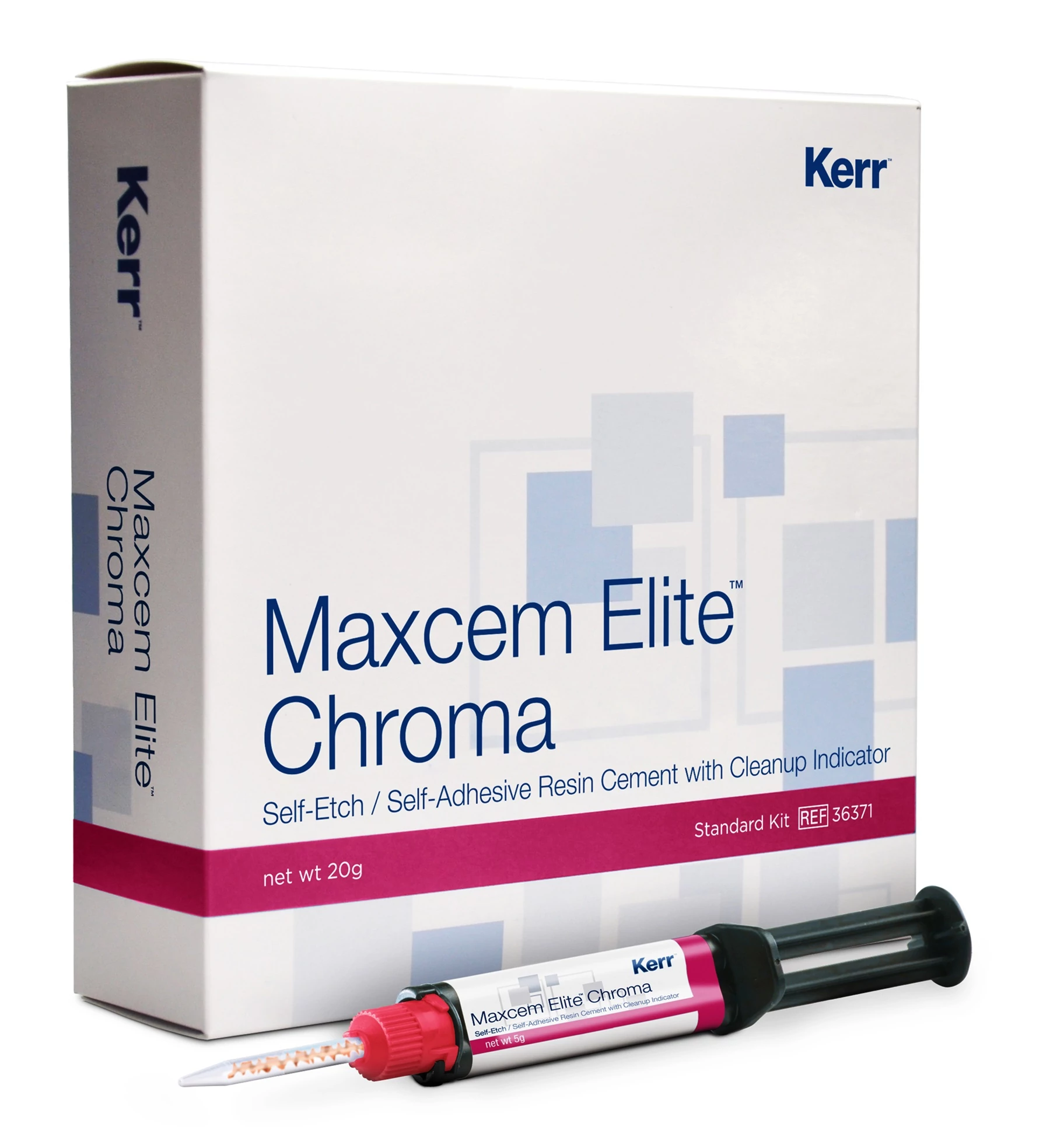 Maxcem Elite Chroma Standard Kit – Clear 4x5g - Kerr Resto, Kerr Endo