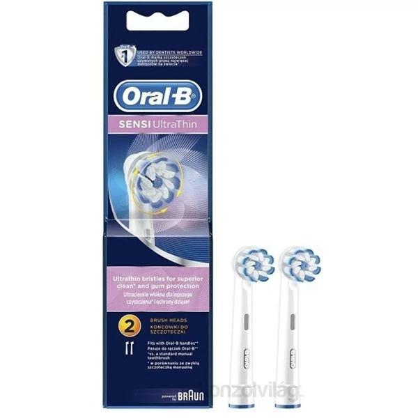 Oral-B EB60-2 : pótfej 2 db Sensi - Oral-B-Braun