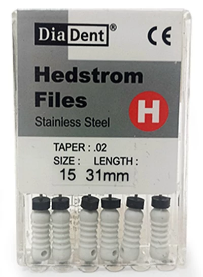 H-Files (SS) 31mm #15 - Diadent