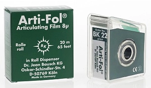 Art. fólia 8µ 22mm egyoldalas zöld 20m - BAUSCH