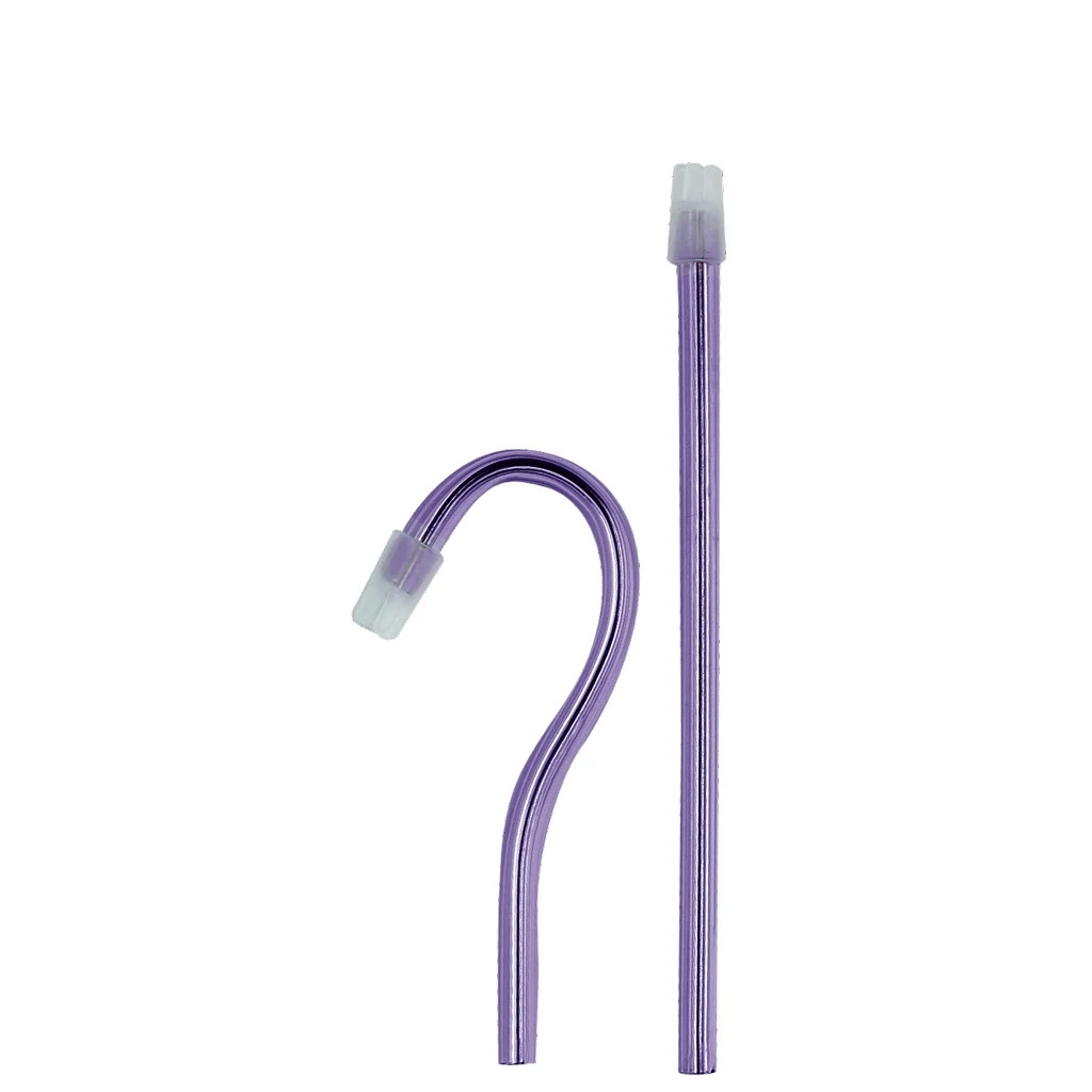 Nyálszívó 15cm, 100db, lila, levehető kupak - ASA egyszerhasználatos