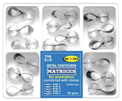 Roppantógyűrűs fém domborított matrica szet 16db, 0,035 mm