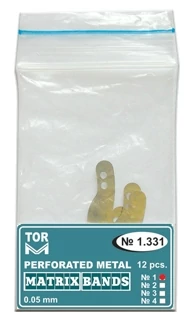 Félkörös fém matrica, kicsi, 2 lyukas, 0,05mm (12db) - TOR