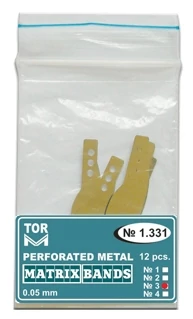 Félkörös fém matrica, közepes, 3 lyukas, 0,05mm (12db) - TOR