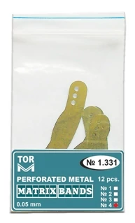 Félkörös fém matrica, nagy, 3 lyukas, 0,05mm (12db) - TOR