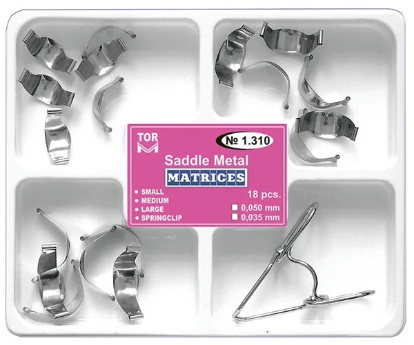 Szorítóhüvelyes domborított fém matrica 35 micronos 18db+csipesz - TOR