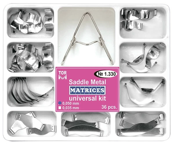 Szorítóhüvelyes domborított fém matrica 36db+csipesz - TOR