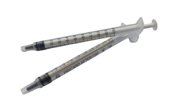 1ml fecskendő 3 részes Luer Slip 100db - Vogt