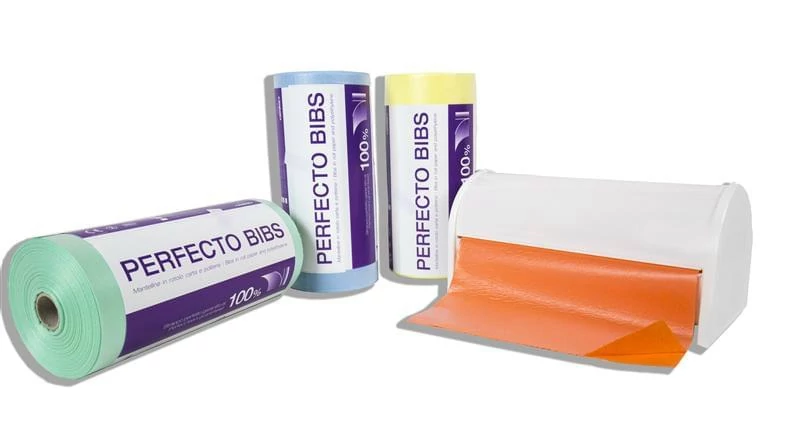 Műanyag nyálkendő kék 200db - Dispotech