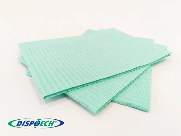 Nyálkendő lapok 500db zöld 2+1rétegű - Dispotech